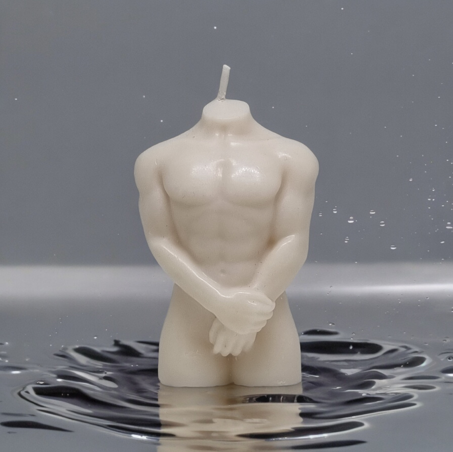 Male Torso Candle