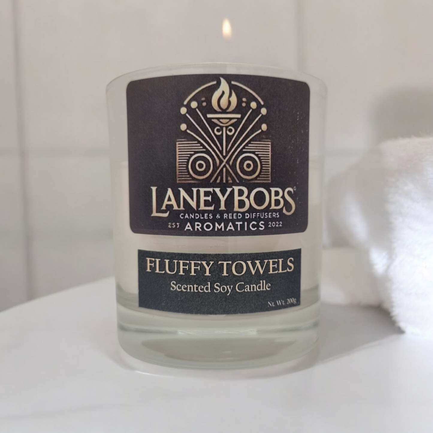 Fluffy Towels Candle Jar