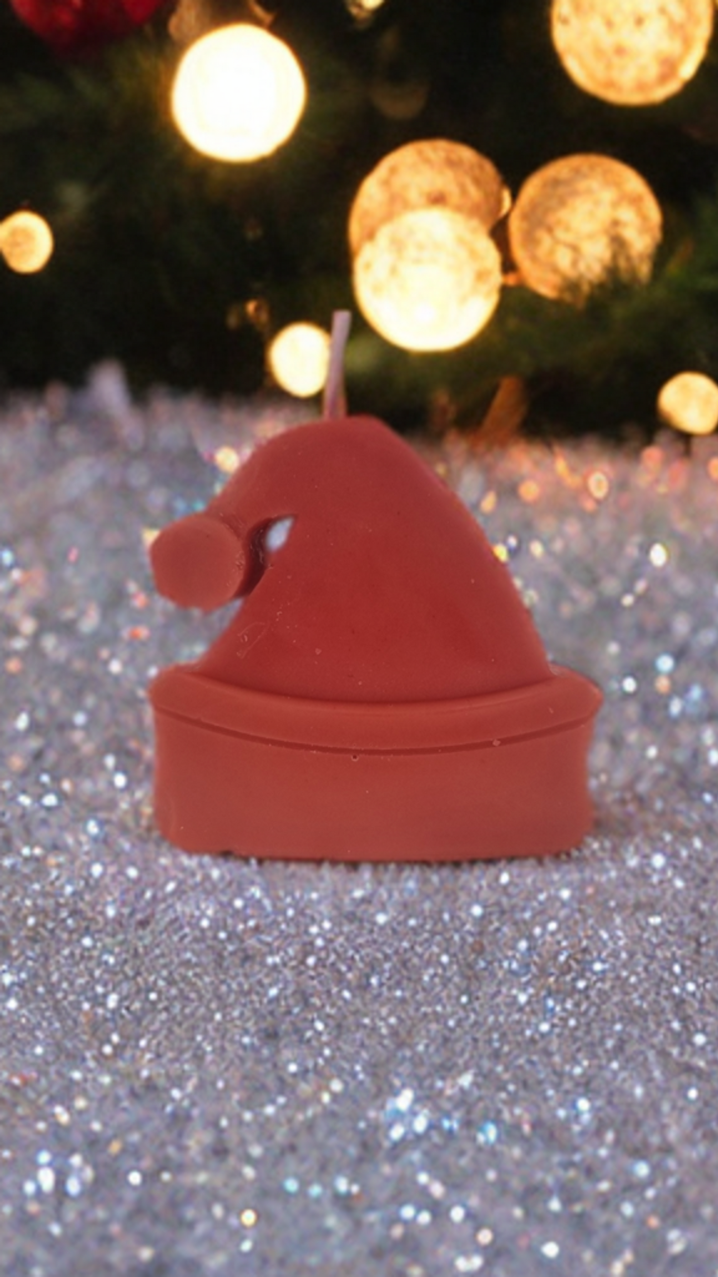 Hanging Santa's Hat Candle