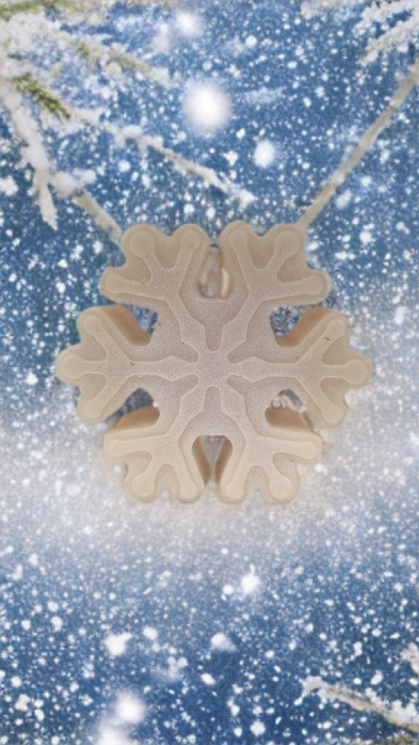 Hanging Snowflake Candle
