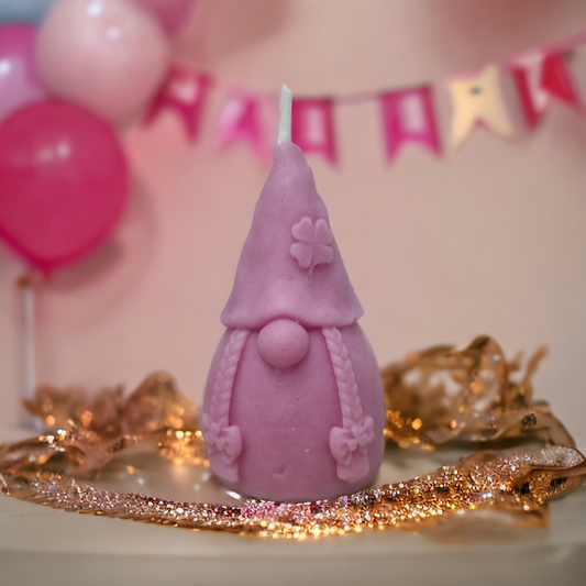 Raspberry gonk candle-Female