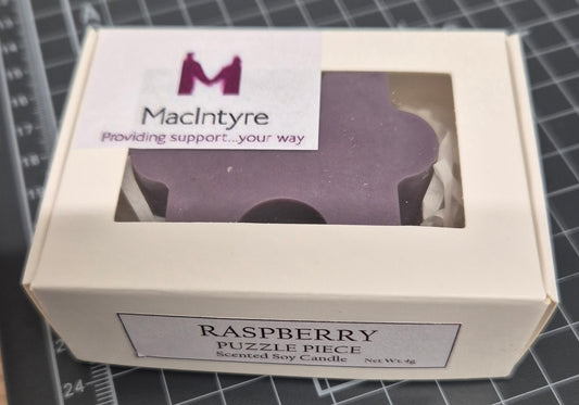 Macintyre Raspberry Puzzle Piece Candle