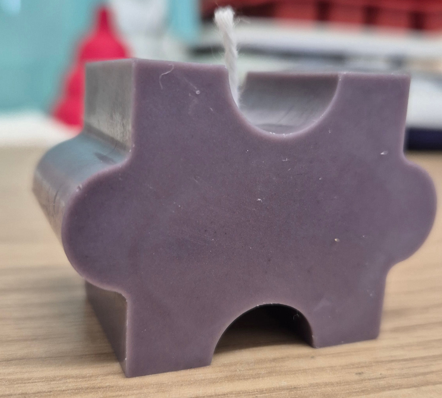 Macintyre Raspberry Puzzle Piece Candle